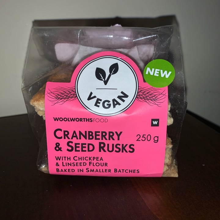 photo of Woolworths Food Cranberry & Seed Rusks shared by @npipes82 on  07 Jun 2020 - review