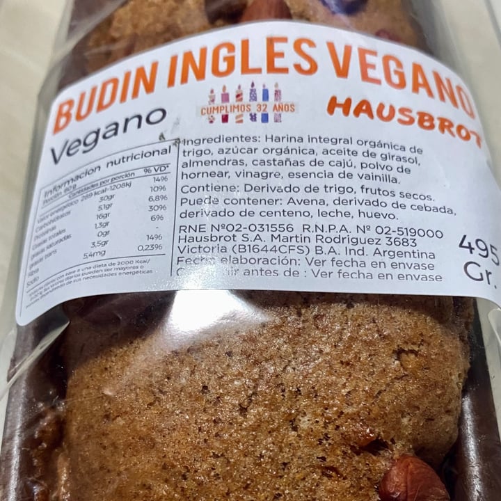 photo of Hausbrot Budin Inglés shared by @jazminorellanaok on  15 Aug 2021 - review