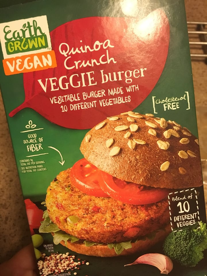 photo of Earth Grown Quinoa Crunch Veggie Burger shared by @katiewink on  13 Sep 2018 - review