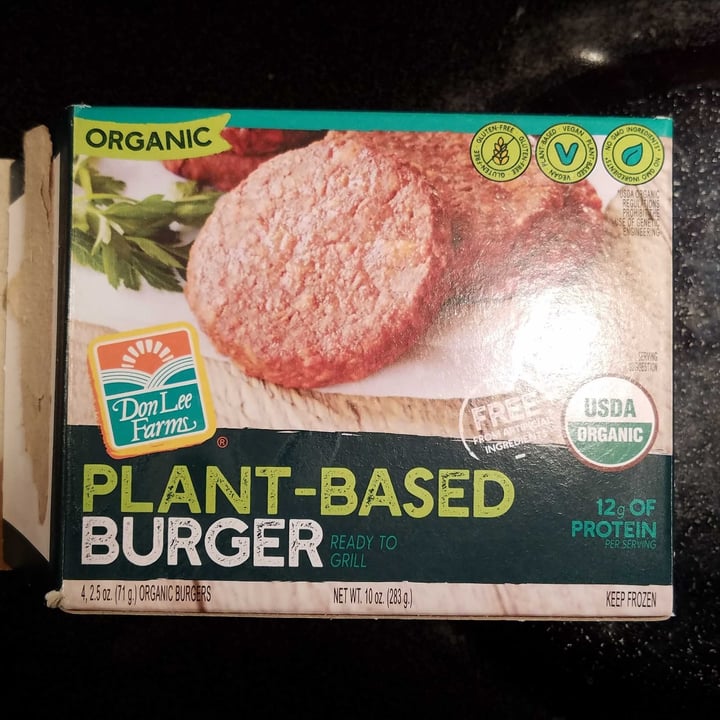photo of Don Lee Farms Don Lee Plant-Based Burger shared by @caseyveganforlife on  01 May 2020 - review