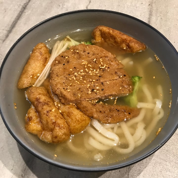 photo of Nature Cafe Spicy udon soup with fried chicken shared by @mehmehrene on  19 Aug 2022 - review