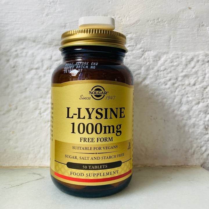 photo of Solgar L- Lysine shared by @marionayogacadaques on  06 Jun 2022 - review