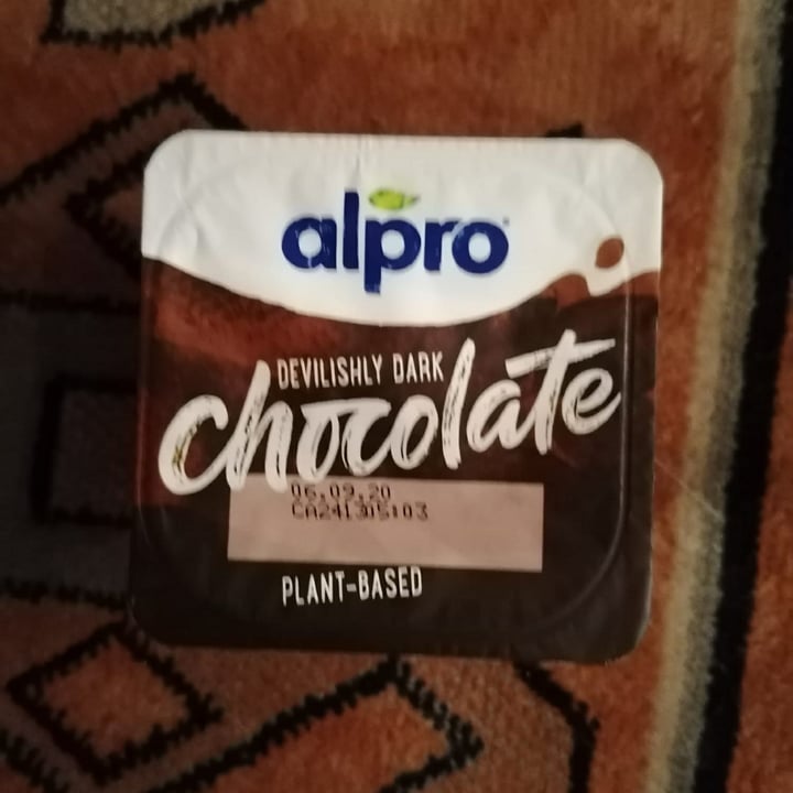 photo of Alpro Devilish Dark Chocolate Dessert shared by @veganboytf on  06 Jan 2021 - review