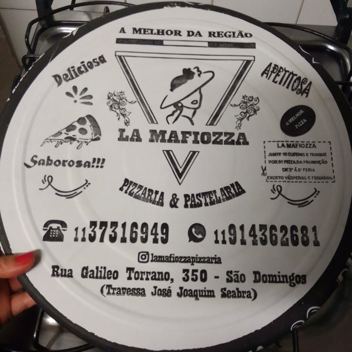 photo of Lá Mafiozza Pizzaria e Pastelaria Pizza Vegetariana shared by @cristinasayuri on  01 Jul 2022 - review