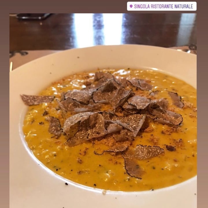 photo of Singola ristorante naturale Risotto Zucca E Tartufo shared by @irenenani on  30 Aug 2020 - review