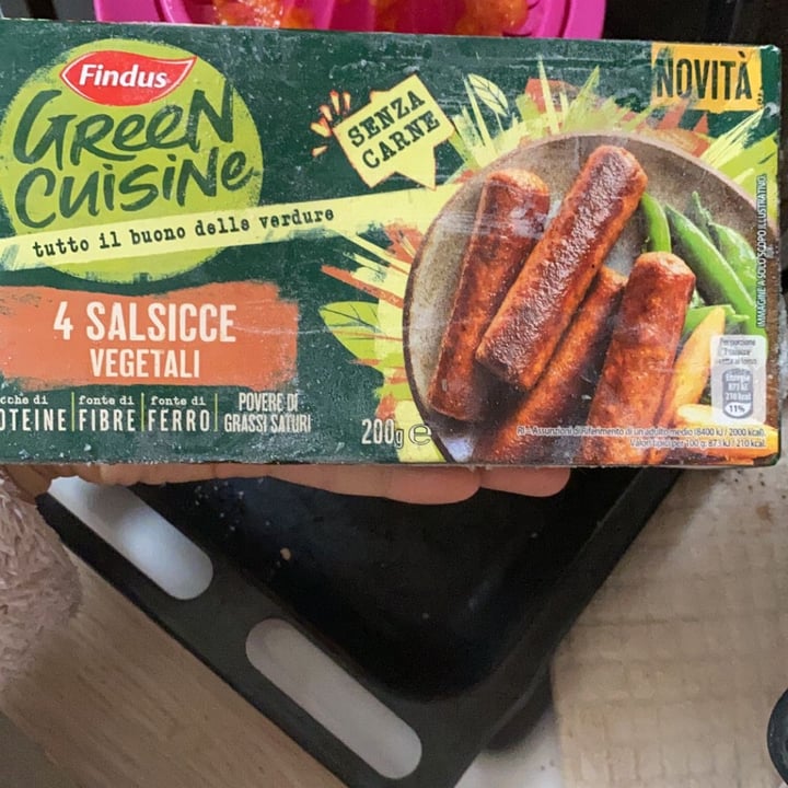 photo of Findus 4 salsicce vegetali shared by @saporivegetali on  15 Apr 2021 - review