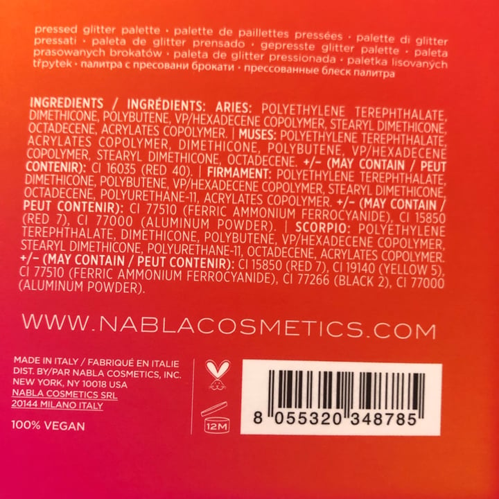 photo of Nabla Cosmetics Miami lights shared by @dariadanilowska on  30 Mar 2022 - review