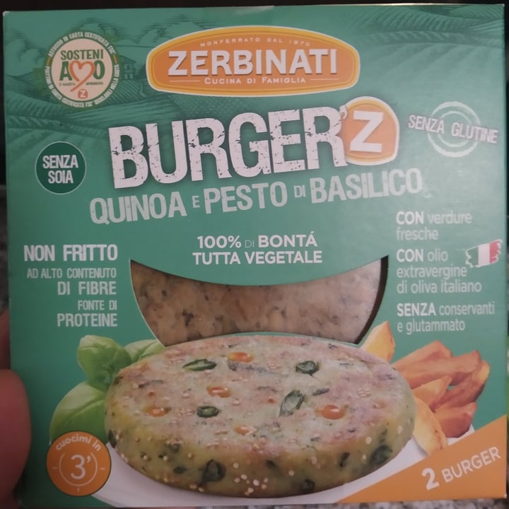 review photo of Zerbinati Burger Quinoa E Pesto Di Basilico shared by @manuveg on 28 May 2022 - review