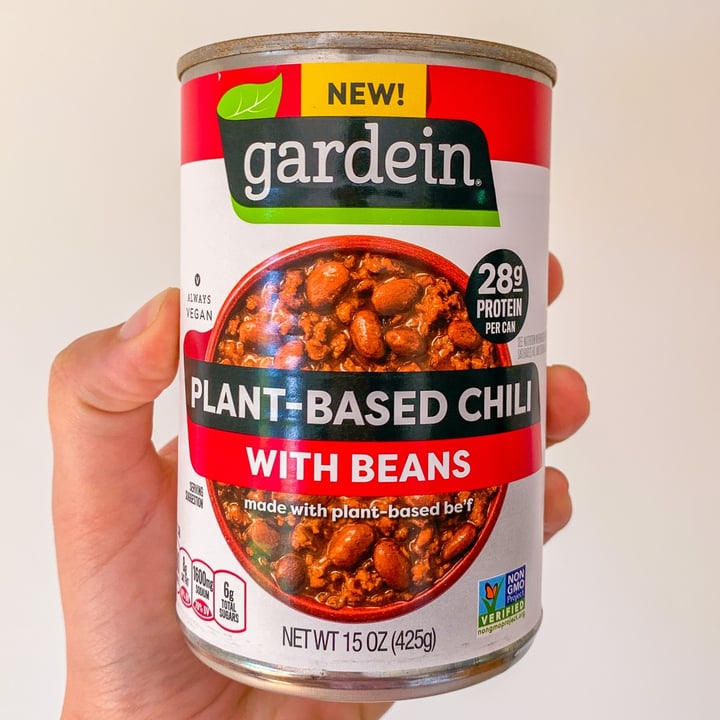photo of Gardein Plant Based Chili With Beans shared by @jordaneatsplants on  01 Oct 2021 - review