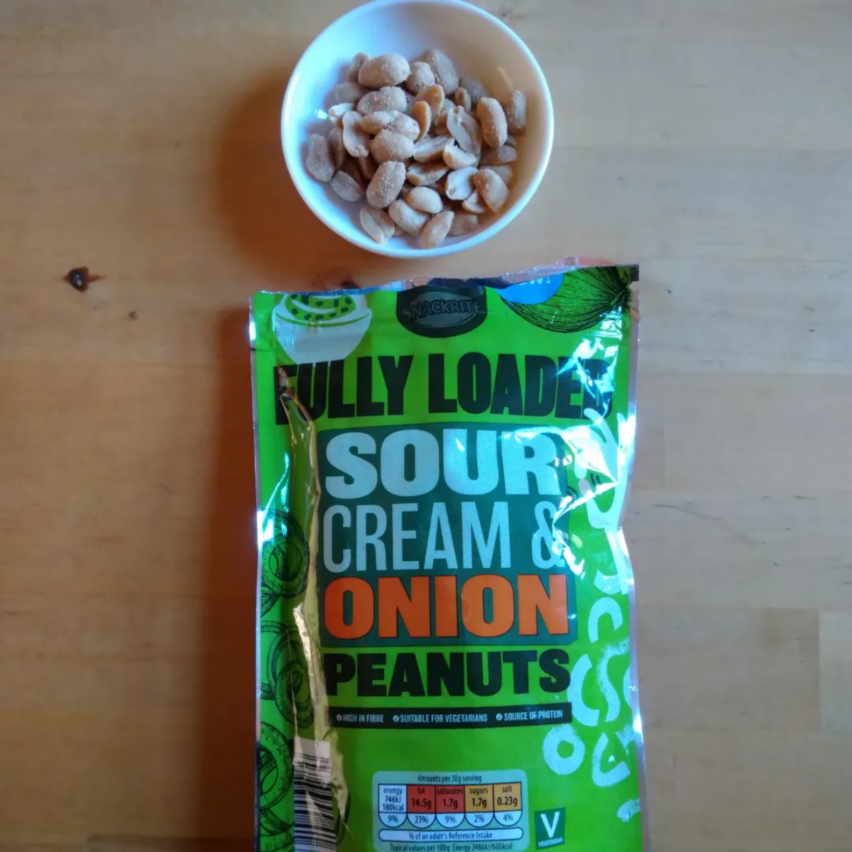 sour cream and onion peanuts from SnackRite - Vegan Product Reviews ...