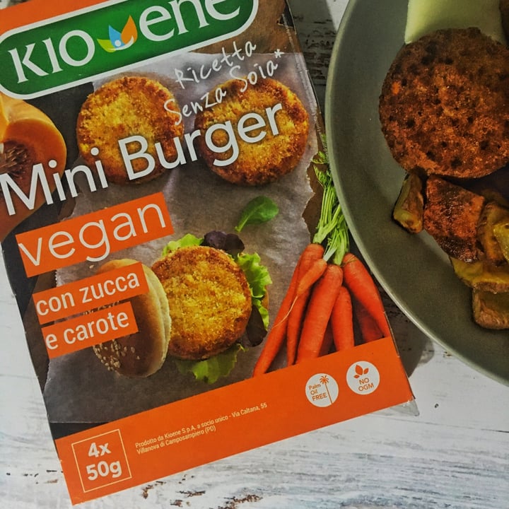 photo of Kioene Mini Burger Zucca E Carote shared by @theveganent on  13 Dec 2020 - review