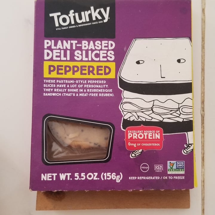 photo of Tofurky Plant-Based Deli Slices Peppered shared by @rechelalechevegan on  15 Jan 2021 - review