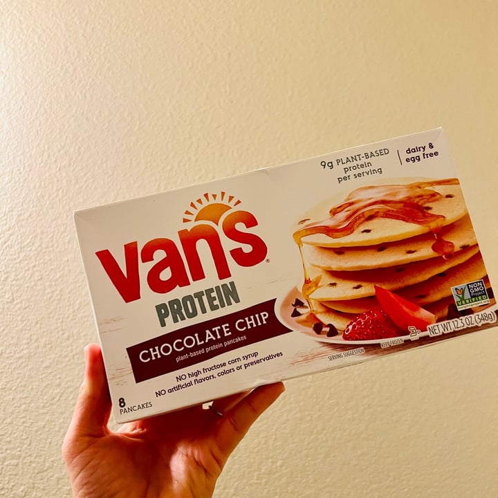 photo of Van’s Foods Protein Chocolate Chip Waffles shared by @jenboog on  16 Apr 2022 - review