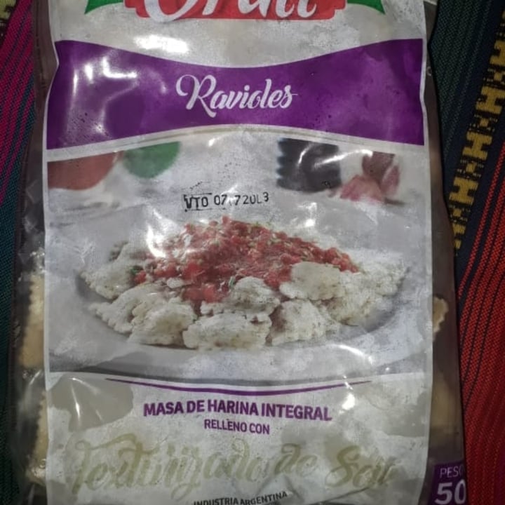 photo of Orali Ravioles de Texturizado De Soja shared by @barryvegano on  22 Jun 2020 - review