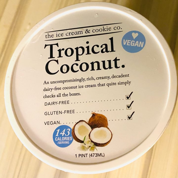 photo of The Ice Cream & Cookie Co Vegan Tropical Coconut Ice Cream shared by @lynnyap8888 on  17 Mar 2022 - review