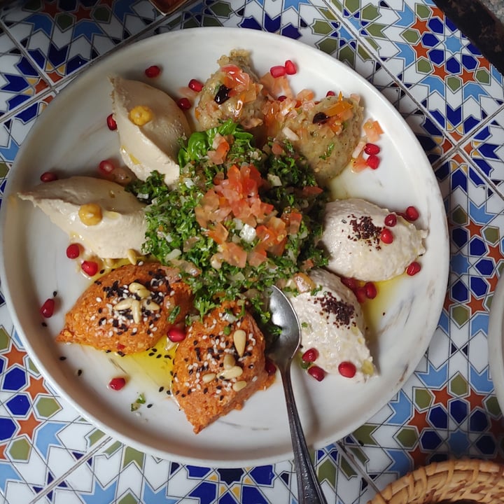 photo of Kazbar Mezze Platter shared by @vegananu on  04 Apr 2021 - review