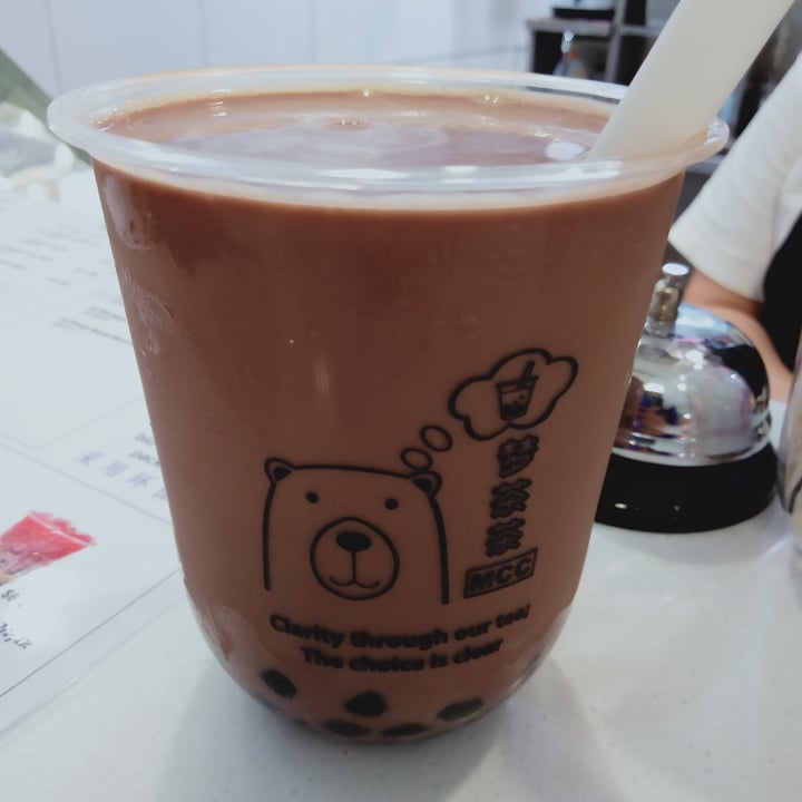photo of Mong Cha Cha Cafe 梦茶茶 Chocolate oat milk shared by @veganspicegirl on  23 Nov 2020 - review