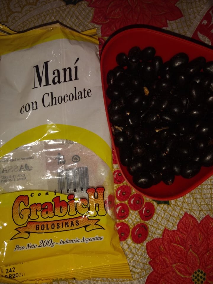 review photo of Grabich Maní Con Chocolate Marca "Grabich" shared by @tomyrivaderovegan on 24 Dec 2019 - review