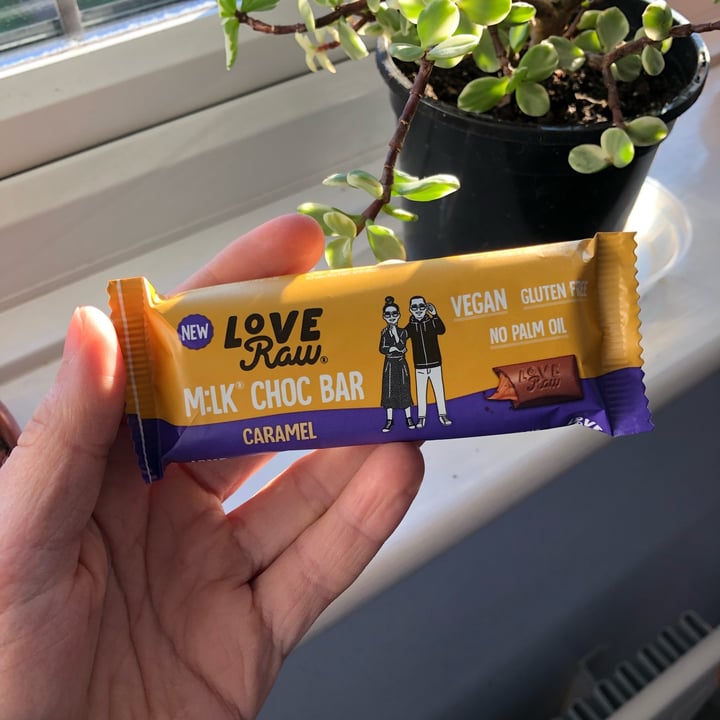 photo of LoveRaw M*lk Chocolate caramel bar shared by @yourlocalvegan on  05 Feb 2022 - review