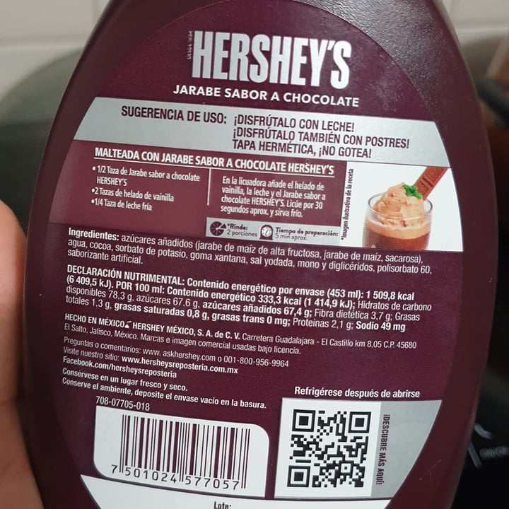 photo of Hershey's Jarabe Sabor Chocolate shared by @monikichi on  29 Sep 2021 - review