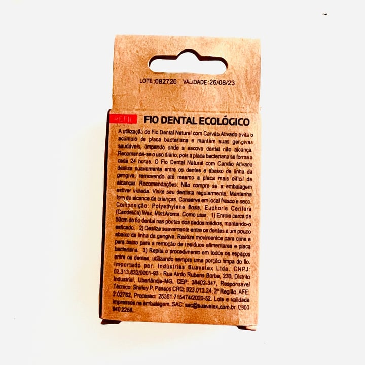 review photo of Orgânico Natural Refil Fio Dental Ecológico com Carvão Ativado shared by @alessandracastello on 20 Oct 2022 - review