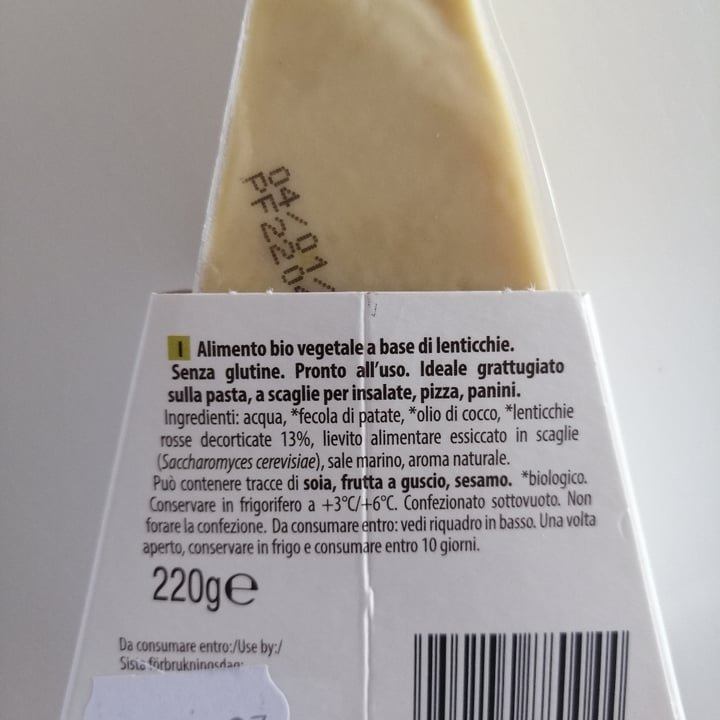 review photo of Bio Vegeatal Grattaveg A Base Di Lenticchie shared by @vegaliroc on 06 Sep 2022 - review