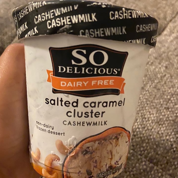 review photo of So Delicious Dairy Free Salted Caramel Cluster Cashewmilk Frozen Dessert shared by @-zee on 12 Jul 2021 - review