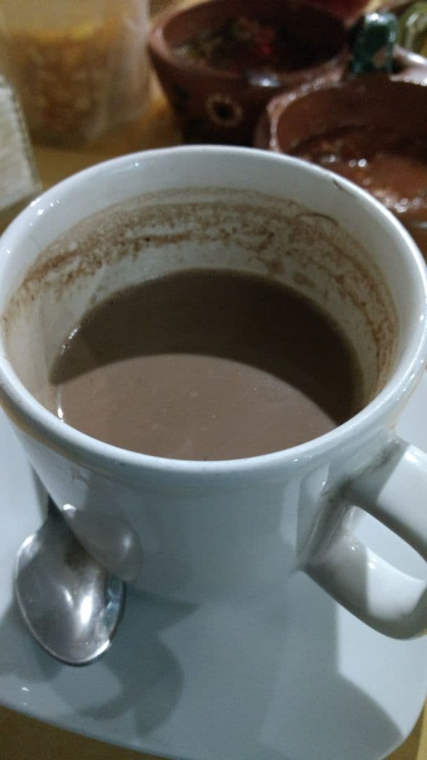 菜肴“Chocolatito con leche de soya”的照片