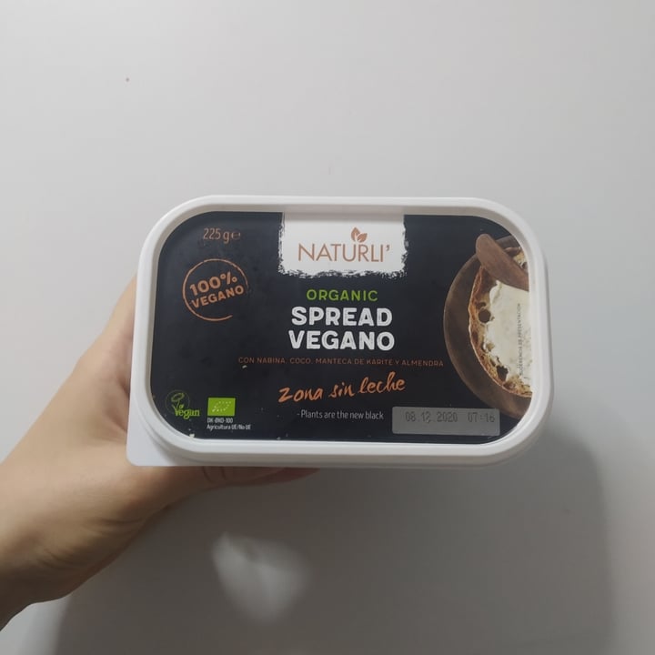 photo of Naturli' Organic Spread Vegano shared by @livelikevegansss on  09 Oct 2020 - review