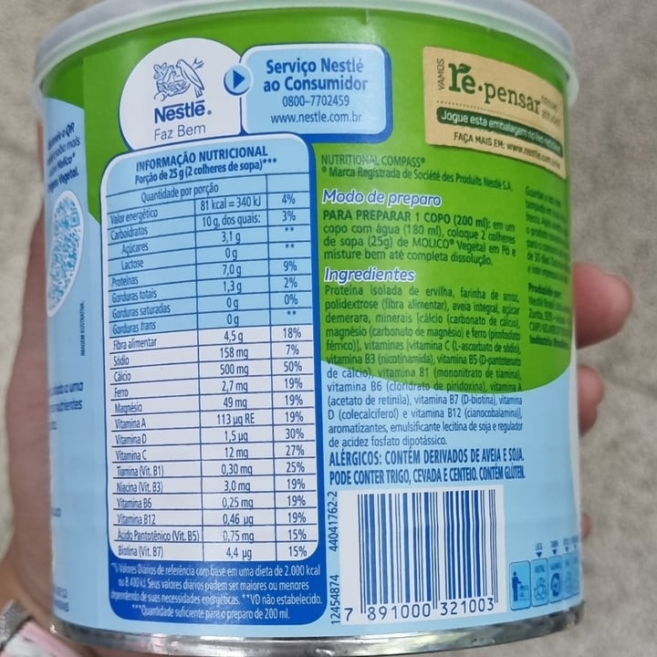 review photo of Nestlé Leite em pó Vegetal shared by @danieladadalt on 25 Jul 2022 - review
