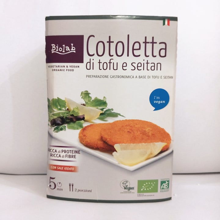 photo of Biolab Cotoletta di tofu e seitan shared by @giusvisions on  17 Mar 2021 - review
