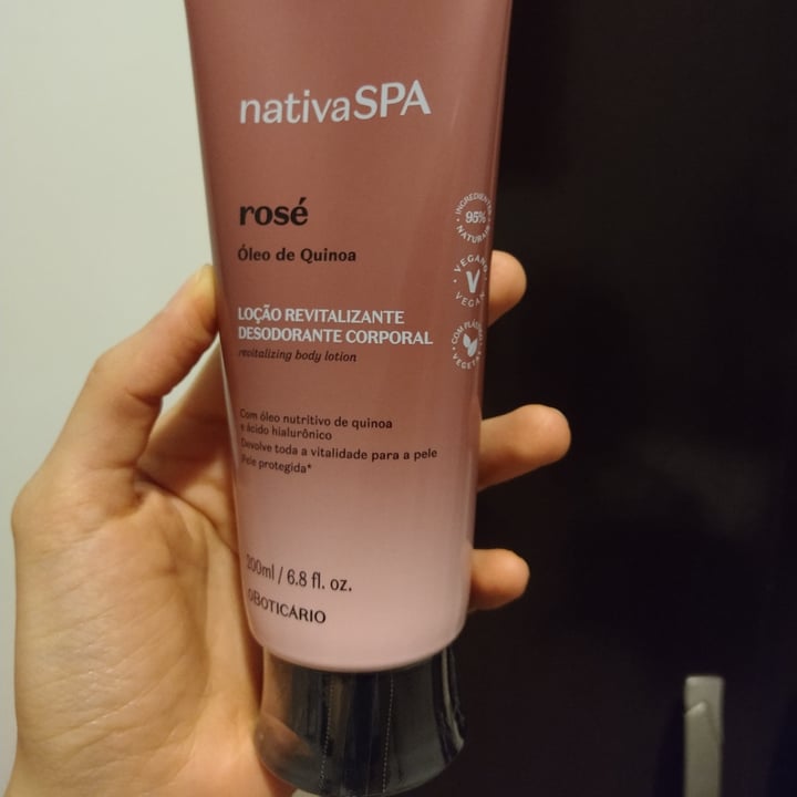 review photo of O Boticário NativaSPA Rosé Loção Revitalizante Desodorante Corporal shared by @amelita on 17 Apr 2022 - review