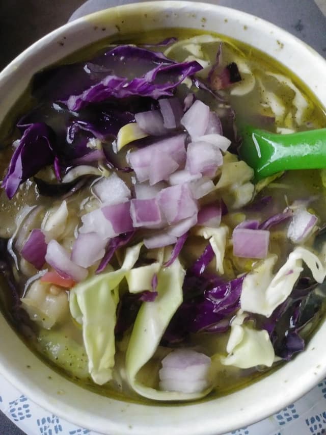 Foto del plato “Vegan Pozole”