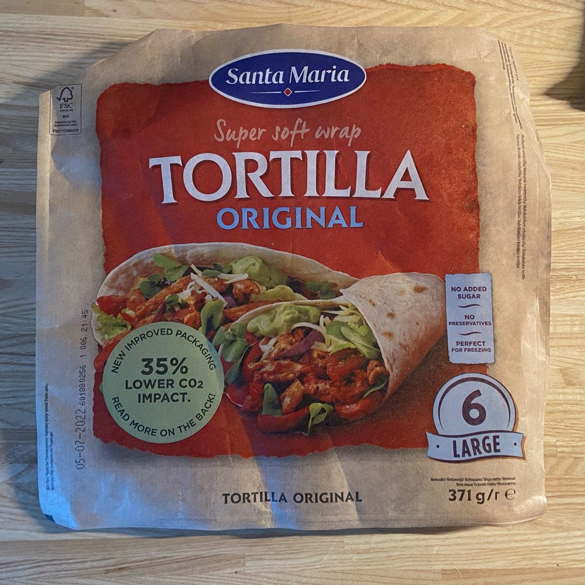 Santa María Super Soft Large Tortilla Wrap Review | abillion