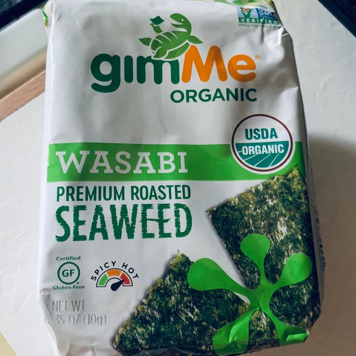 photo of Gimme Organic Wasabi Roasted Seaweed shared by @allhess on  11 Aug 2020 - review