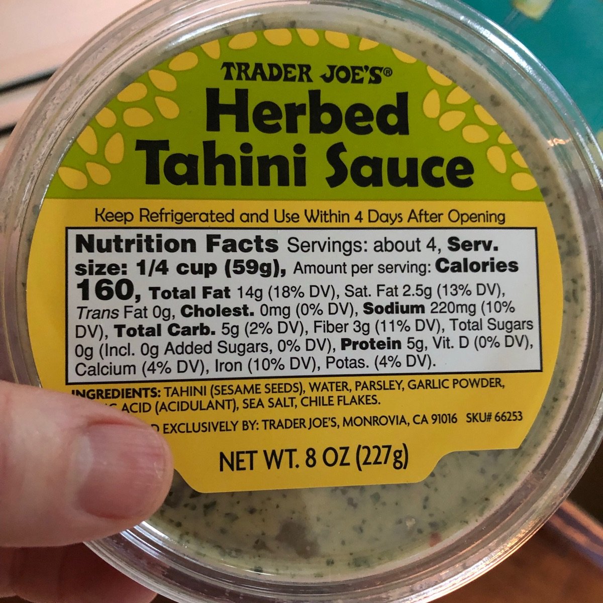 Herbed Tahini Sauce Review