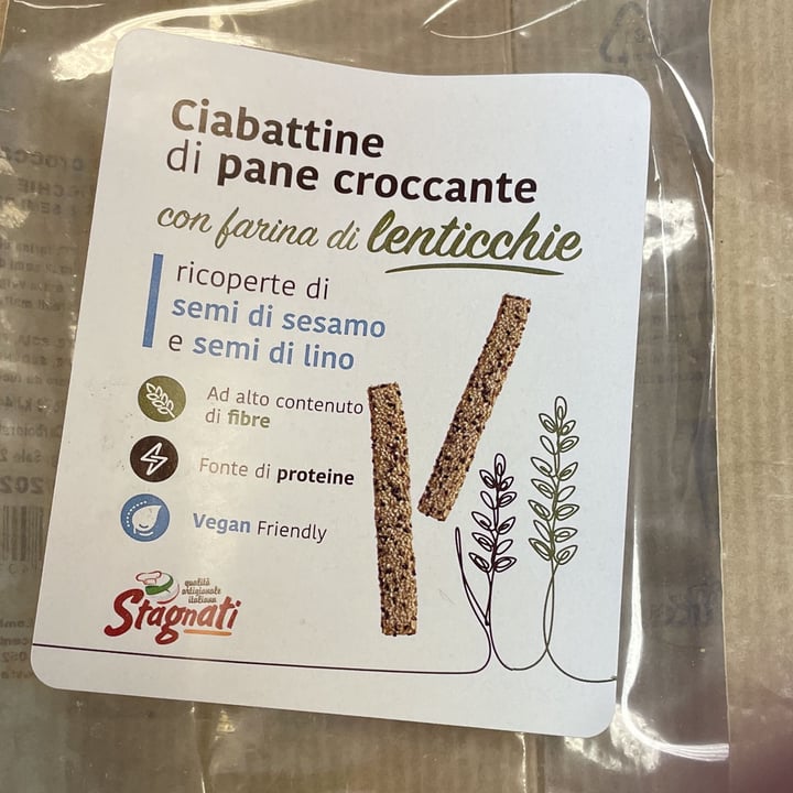 photo of Stagnati Ciabattine Di Pane Croccante Con Farina Di Lenticchie shared by @charlie0601 on  05 Apr 2022 - review