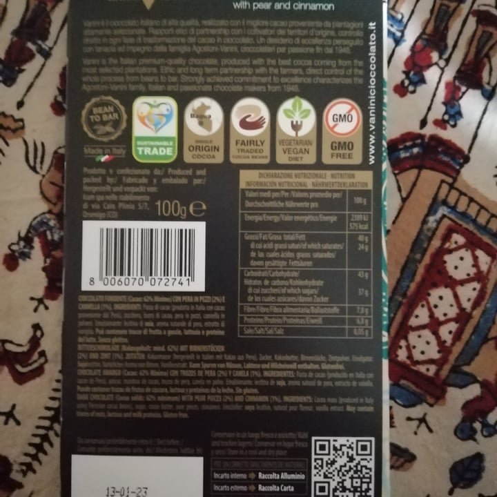 photo of Vanini Chocolate maçã e canela shared by @enrica92 on  19 Jul 2022 - review