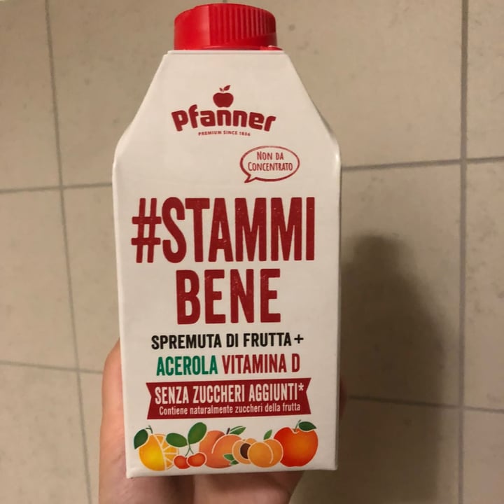 photo of Pfanner #StammiBene Spremuta di frutta + acerola vitamina D shared by @giovannabernini on  18 Jun 2022 - review