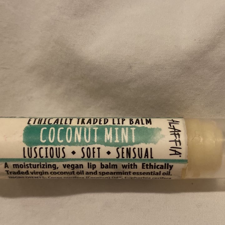 photo of Alaffia Coconut Mint Ethically Traded Lip Balm shared by @nathlena19 on  07 Mar 2022 - review