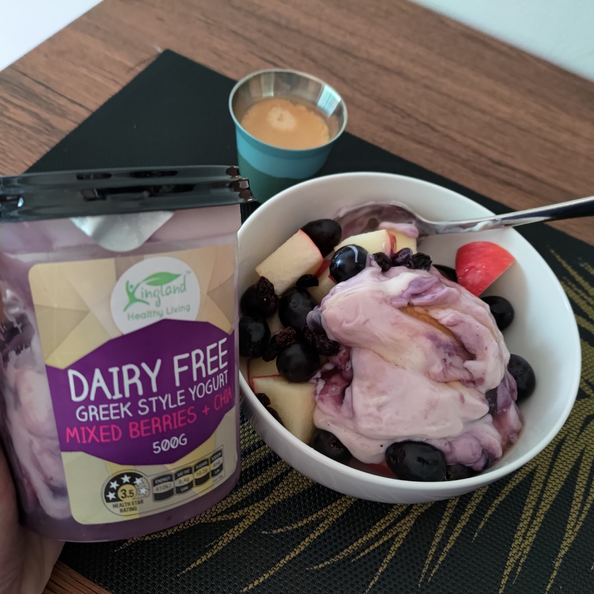 Kingland Dairy Free Greek Style Yoghurt Mixed Berries + Chia Reviews