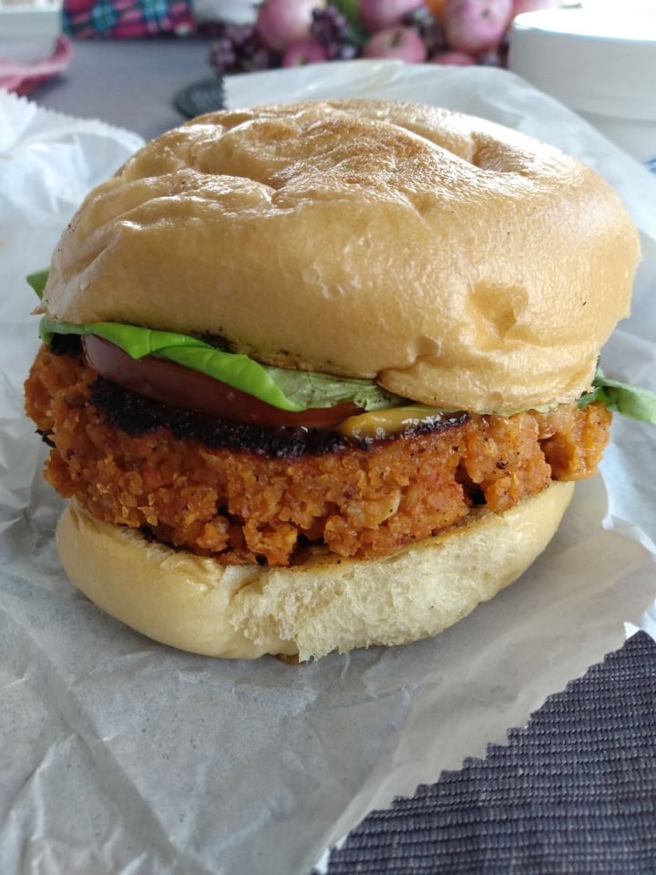review photo of Frenchtown Fresh Garbanzo Burger shared by @flimsypaperseagulls on 16 Apr 2020 - review