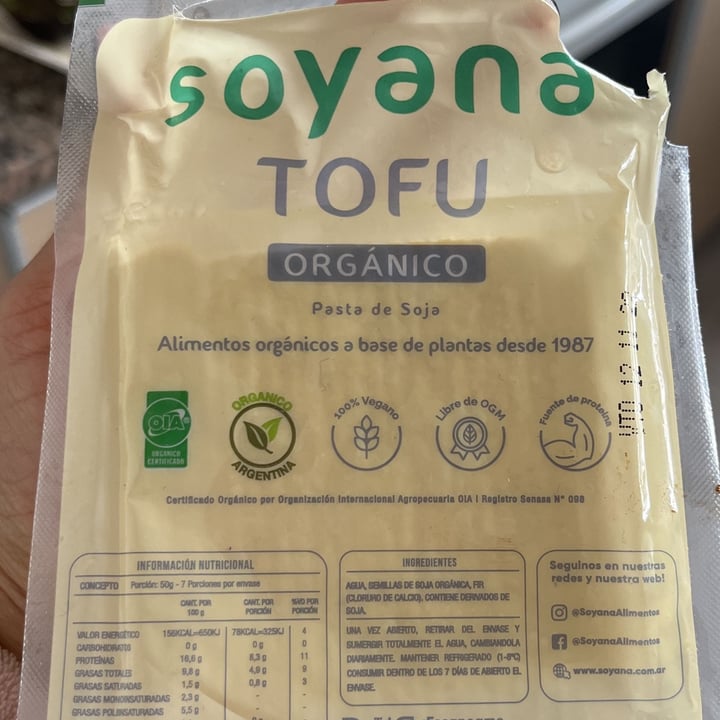 photo of Soyana Tofu Organico shared by @anitamagnani on  22 Oct 2022 - review
