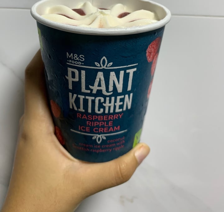photo of Plant Kitchen (M&S) Raspberry Ripple Ice Cream shared by @superdupersumi on  15 Aug 2020 - review