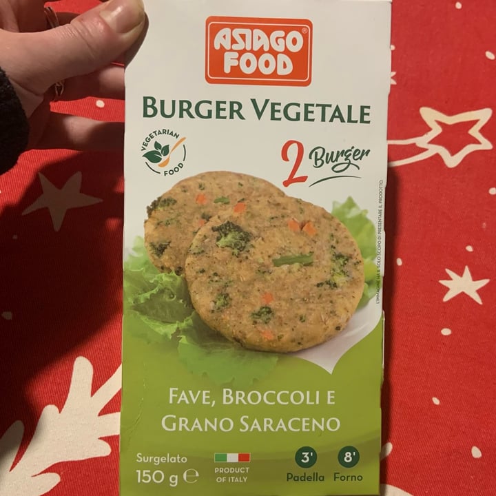 photo of Asiago food Burger vegetale Fave, Broccoli & Grano Saraceno shared by @josettep on  21 Mar 2022 - review
