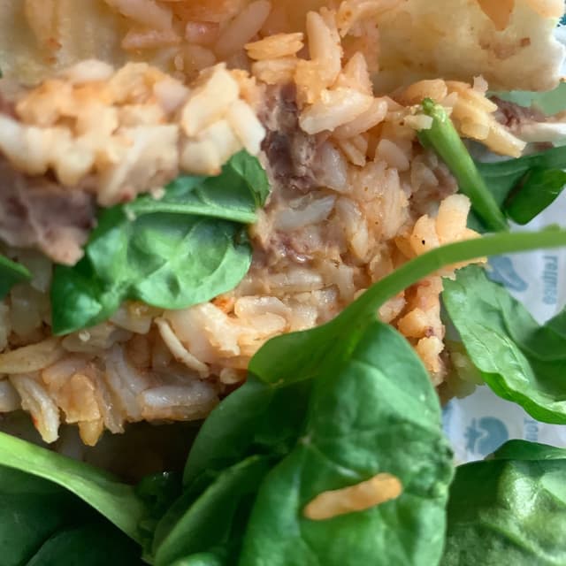 Foto do prato “(Cheezy) Bean & Rice Burrito”