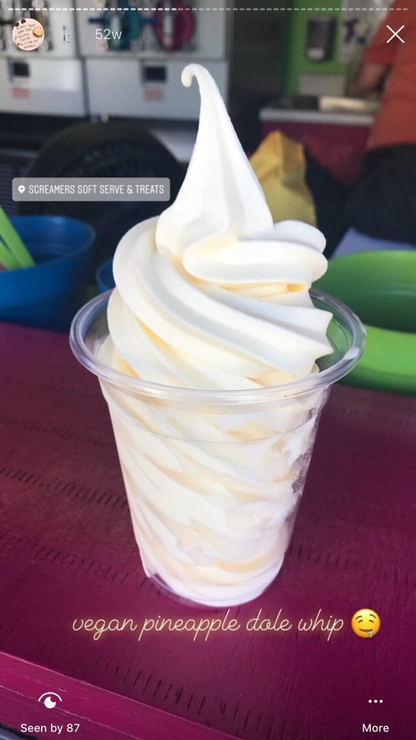 photo of Screamers Soft Serve & Treats Pineapple Dole Whip shared by @ashleyross on  23 Jul 2019 - review