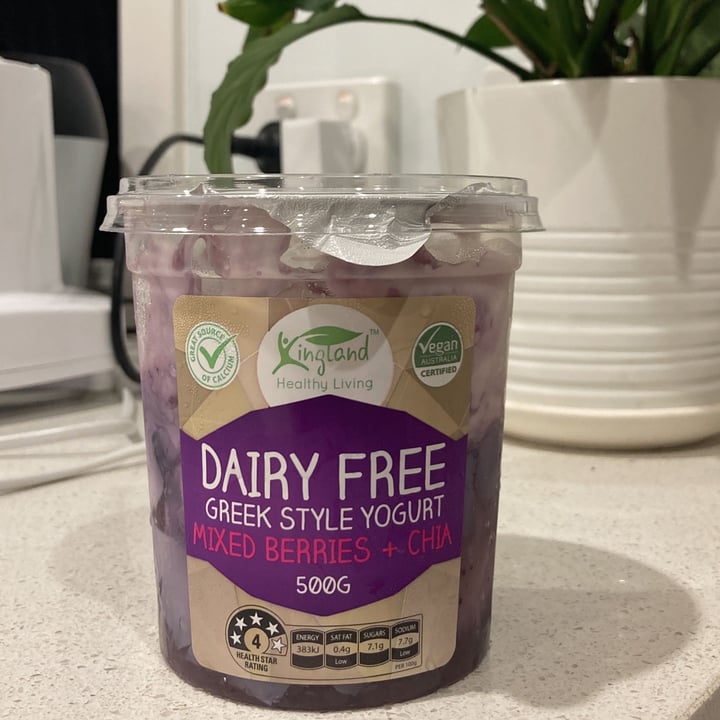 review photo of Kingland Dairy Free Greek Style Yoghurt Mixed Berries + Chia shared by @dmery on 07 Mar 2022 - review