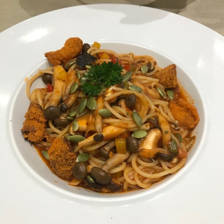 photo of Flavours by Saute Tomato Lions Mane Pop Spaghetti shared by @collout on  24 Mar 2020 - review