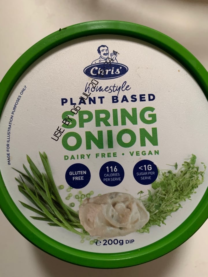 photo of Chris’ Homestyle Plant Based Spring Onion Dip shared by @mirtekneepkens on  01 Jun 2020 - review